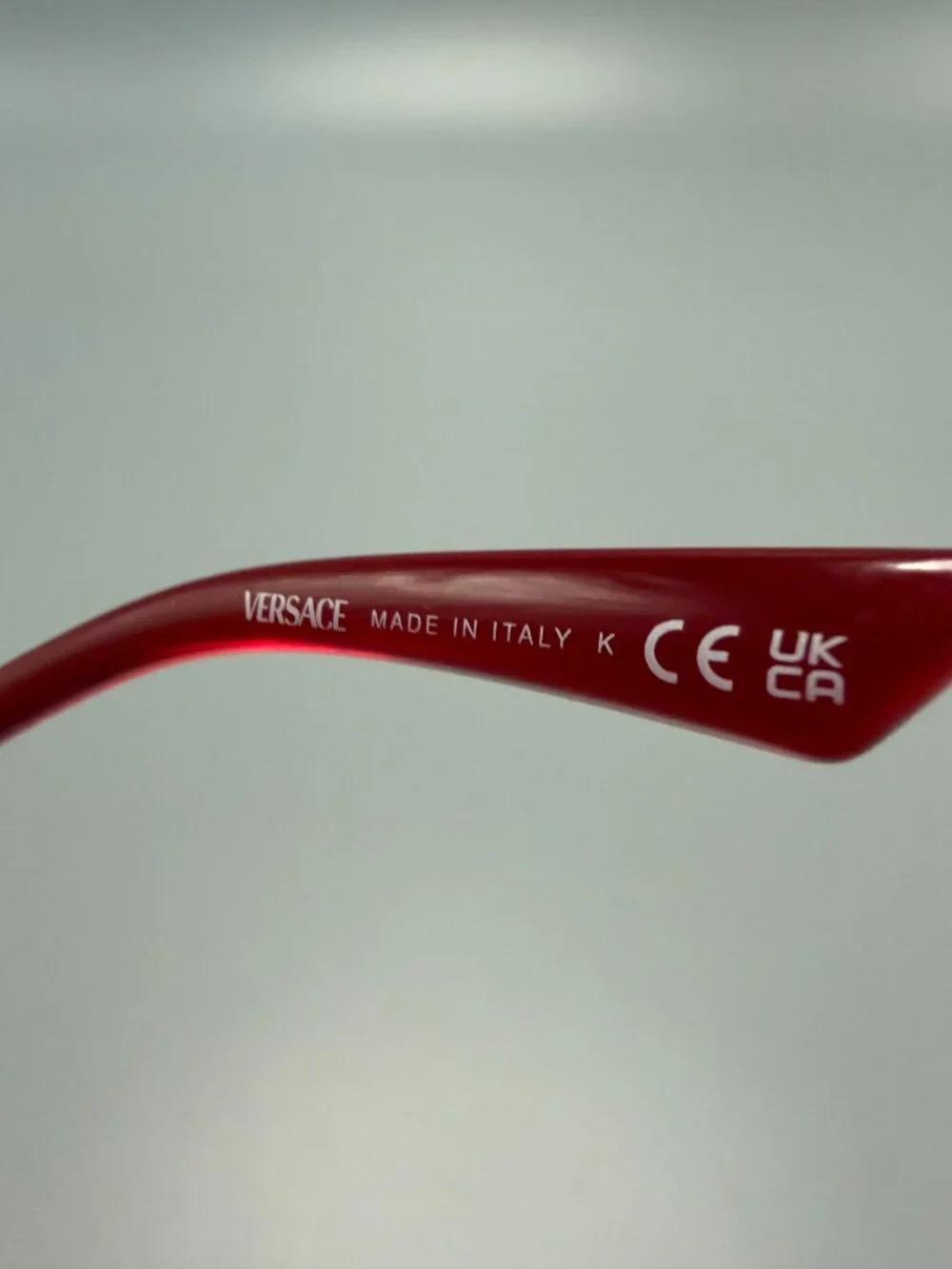 Versace Red Designer Eyeglass Frames Medusa Logo New Demo